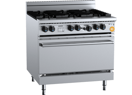 K+ Ovens Range - Six Burner Oven