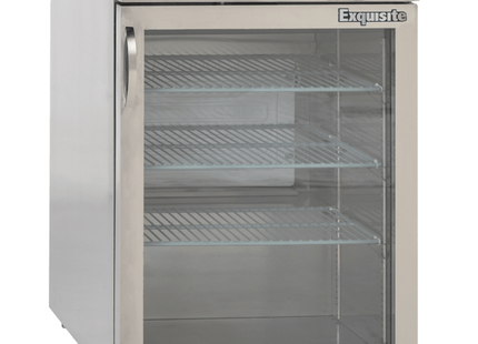 Exquisite MC200GOne Glass Door Underbench Storage Refrigerators 140 Litre