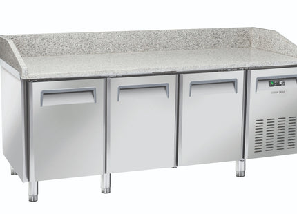 Saltas MPB0030 Marble Top Pizza Fridge 3 Door