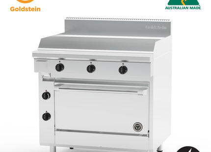 Goldstein PE36G28FF-X <br>Electric Oven Range, 910mm Griddle, Fan Forced Oven