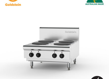 Goldstein PEB4S‑X Electric Cooktop, 4 Solid Plates