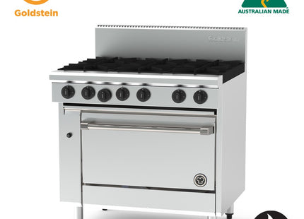 Goldstein PF628-X – 6 Burner Gas Oven Range