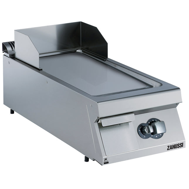 Zanussi  Evo900 400Mm Gas Fry Top Smooth Brushed Chrome Horizontal Plate 392402