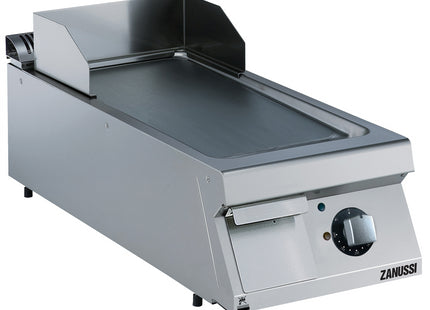Zanussi  Evo900 400Mm Electric Fry Top Smooth Brushed Chrome Horizontal Plate 392357