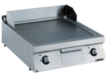 Zanussi  Evo900 800Mm Electric Fry Top Smooth Brushed Chrome Horizontal Plate 392400