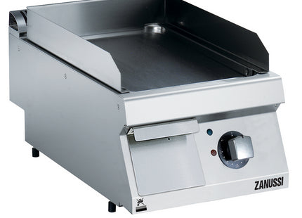 Zanussi  Evo700 400Mm Electric Fry Top Smooth Brushed Chrome Plate 372325