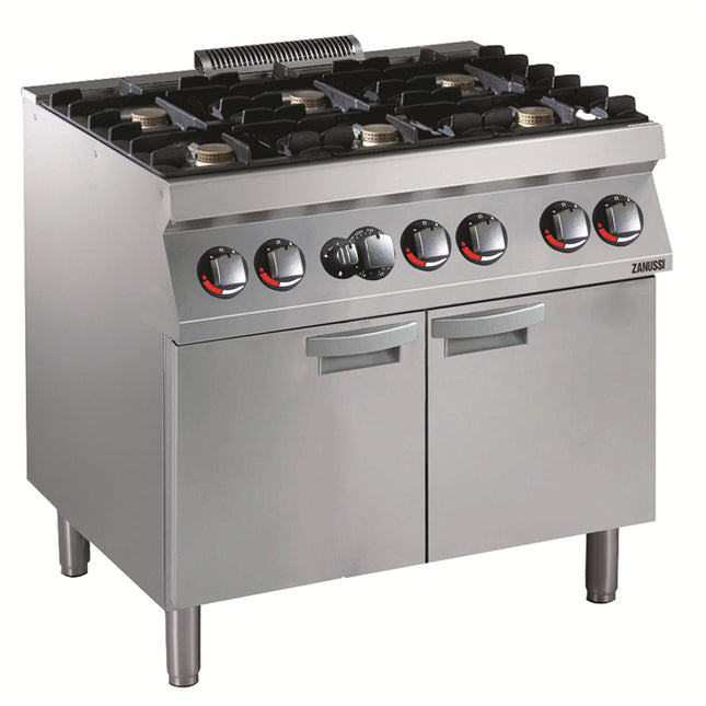 Zanussi  Evo700 6 Burner Gas Range On Large Gas Oven 372216