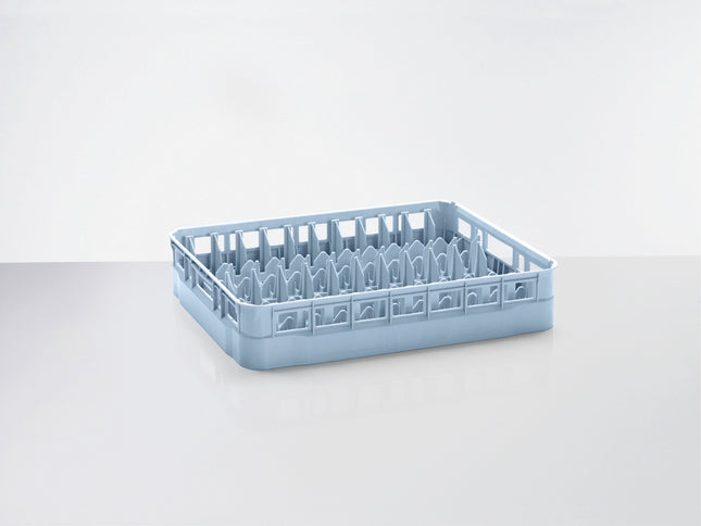 30000772 Plastic 11 Row Plate Rack - 600 x 500 x 120