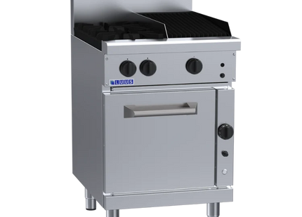 Luus Professional RF-2B3C 600mm Gas 2 Burner 300mm Chargrill Range & Convection Oven