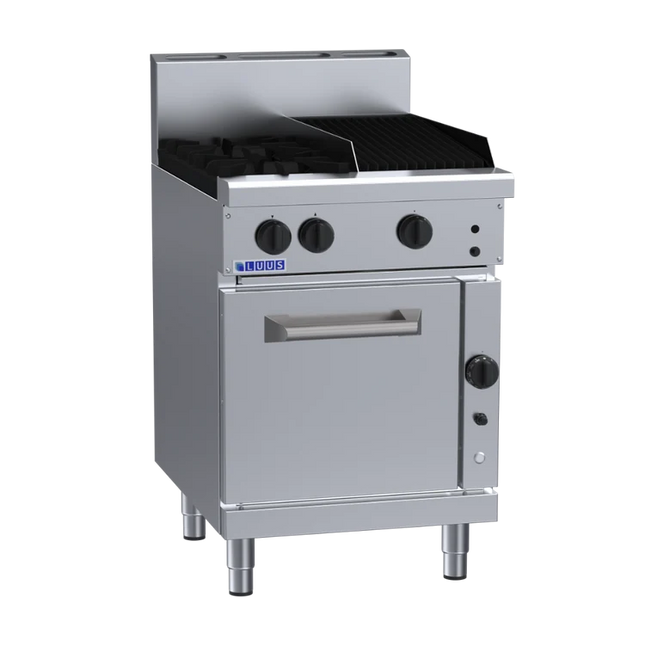 Luus Professional RF-2B3C 600mm Gas 2 Burner 300mm Chargrill Range & Convection Oven