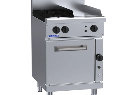 Luus Professional RF-2B3P 600mm Gas 2 Burner 300mm Griddle Range & Convection Oven