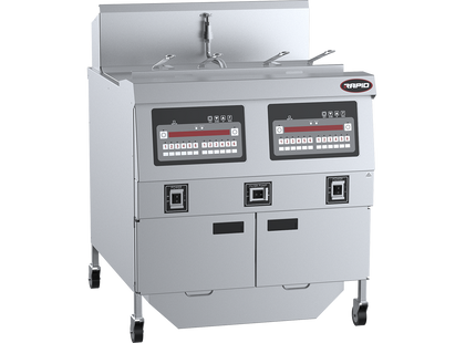 Rapid Electric Fryers - Two Pan Four Basket Electric Fryer