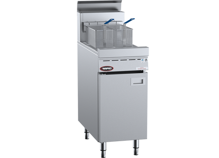 Rapid Gas Fryers - Single Pan Two Basket Fryer