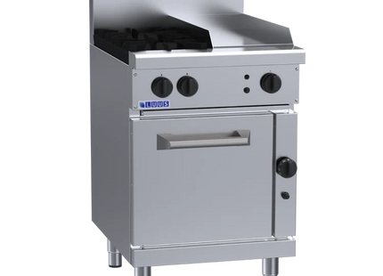 Luus Professional RS-2B3P 600mm Gas 2 Burner 300mm Griddle Range & Static Oven