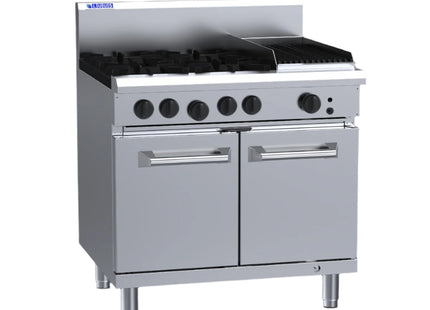Luus RS-4B3C 4 Burner 300mm Chargrill with Oven