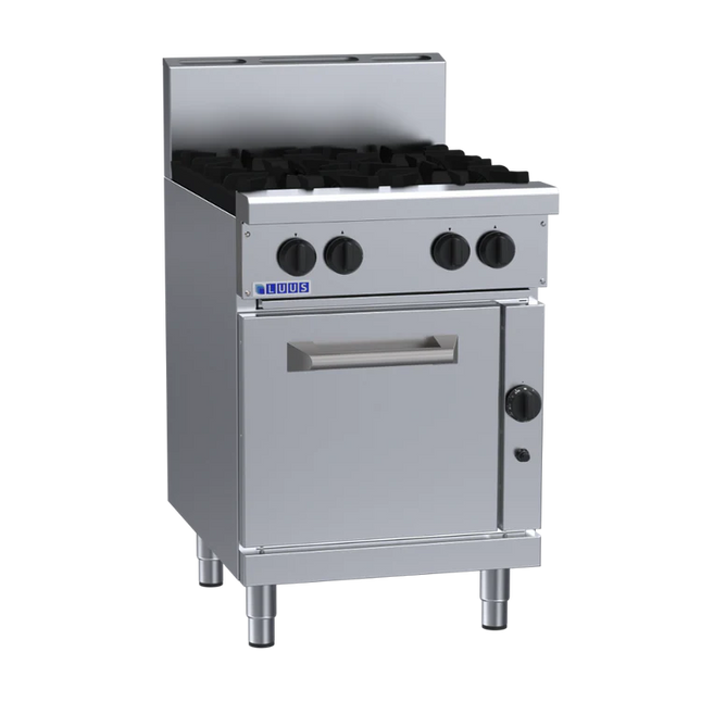 Luus Professional RS-4B 600mm Commercial 4 Burner Range with Static Oven