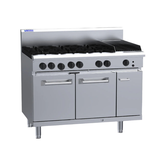 Luus RS-6B3C 6 Burner 300mm Chargrill with Oven