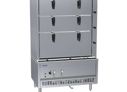 Luus SCM-120 1200mm 3 Deck Steam Cabinet