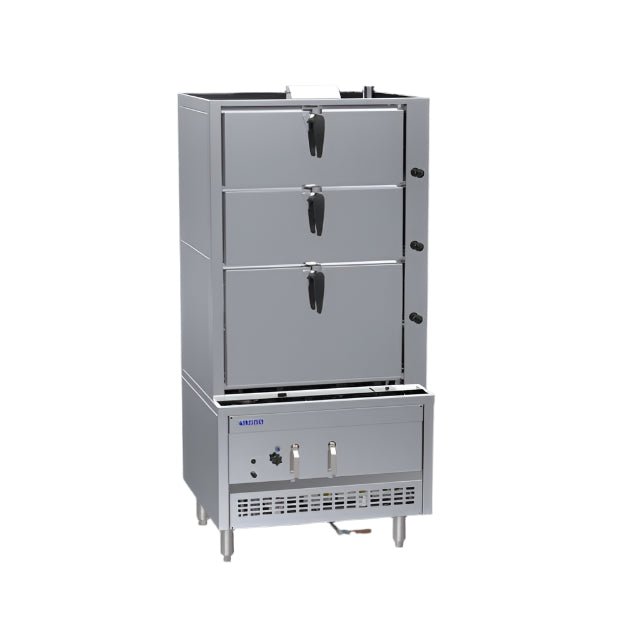 Luus SCM-90 900mm 3 Deck Steam Cabinet