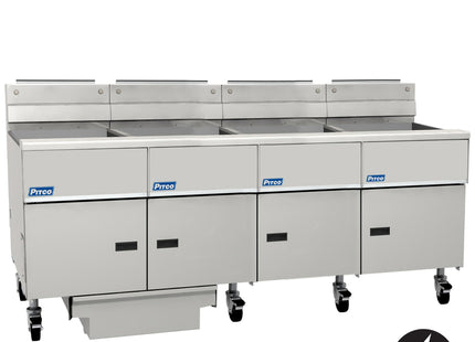 Pitco SE18-4/FD Electric Solstice Fryer with filtration