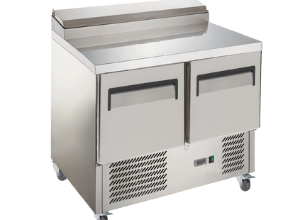 Exquisite Two Door Stainless Steel Top Food Preparation Refrigerators (Excluding Pans)