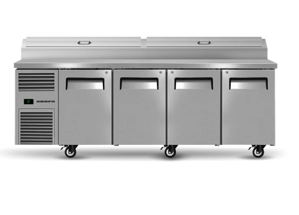 Skope ReFlex RF8.PPZ.4.SD - 4 Solid Door GN Compatible Pizza Preparation Fridge