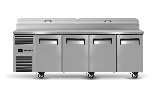 Skope ReFlex RF8.PPZ.4.SD - 4 Solid Door GN Compatible Pizza Preparation Fridge
