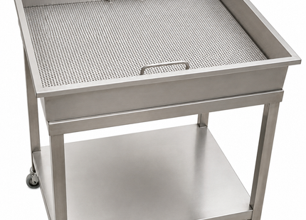 Stainless Steel Perforated Drain Table with Undershelf