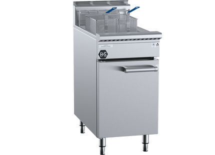 B+S Black Turbo Fryers - Single Pan Turbo Fryer with Two Baskets