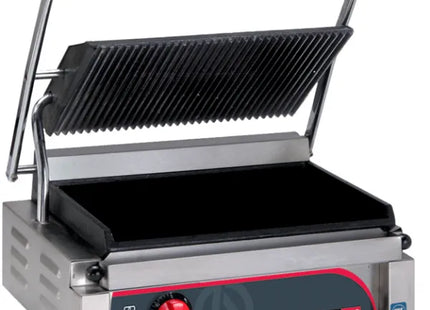 Anvil TSS2000 Panini Press Single Ribbed Top Flat Bottom