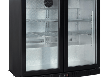 Exquisite UBC210 Two Swing Doors Backbar Display Refrigerators 900mm Height