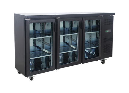 Exquisite Three Glass Doors Underbench Storage Refrigerators 570 Litre