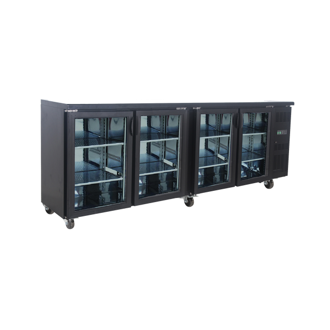 Exquisite Four Glass Doors Underbench Storage Refrigerators 750 Litre