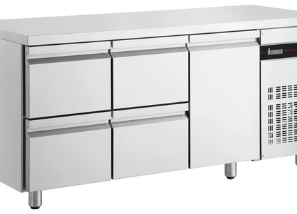 Inomak UBD4000 Under Bar Fridge 1 Door 4 Drawers