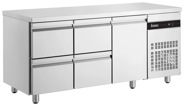 Inomak UBD4000 Under Bar Fridge 1 Door 4 Drawers