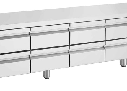 Inomak UBI72240LB Low Boy 8 Drawer Underbench Fridge 332L