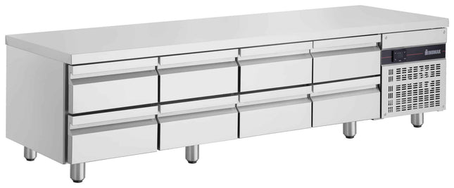 Inomak UBI72240LB Low Boy 8 Drawer Underbench Fridge 332L