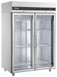 Inomak UFI2140G Double Door Upright Glass Door Freezer