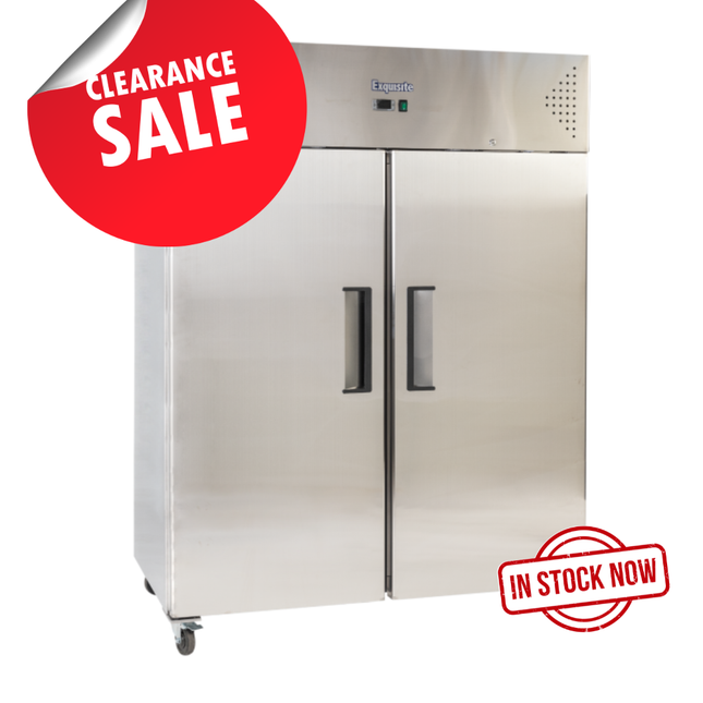 Exquisite GSF1200H 2-Solid-Door Upright Storage Freezer