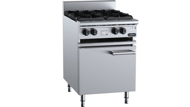 Verro Boiling Tops - Four Burner Boiling Top Cabinet Mounted