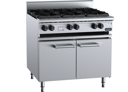 Verro Boiling Tops - Six Burner Boiling Top Cabinet Mounted
