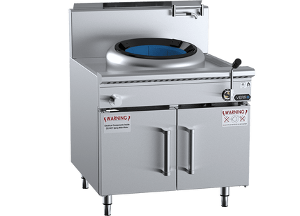 Verro Waterless HiPac Wok Tables - Single Hole HiPac Wok