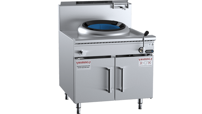 Verro Waterless HiPac Wok Tables - Single Hole HiPac Wok