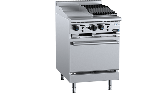 Verro Combination Ovens - Oven with 300mm Grill Plate and 300mm Char Broiler
