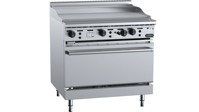 Verro Combination Ovens - Oven with 900mm Grill Plate