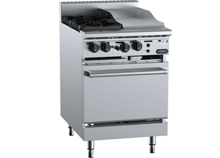 Verro Combination Ovens - Oven with Two Open Burners &amp; 300mm Grill Plate
