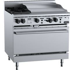Verro Combination Ovens - Oven with Two Open Burners &amp; 600mm Grill Plate