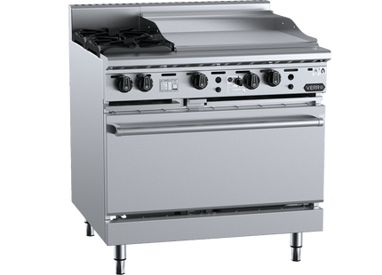 Verro Combination Ovens - Oven with Two Open Burners &amp; 600mm Grill Plate