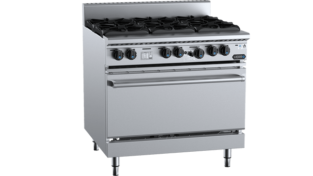 Verro Ovens Range - Six Burner Oven