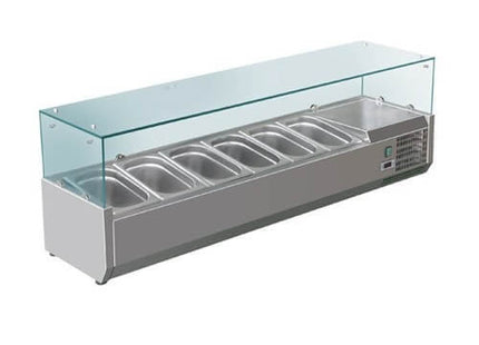 Anvil VRX1500 1500 Glass Refrigerated Ingredient Well